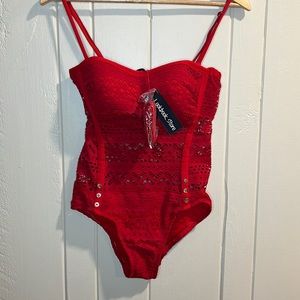 LookBook Store Fuchsia One Piece Swimsuit